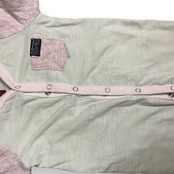 7 For All Mankind Jumpsuit Baby Boy 3-6 Months Green One Piece Coverall Pocket - Picture 8 of 10